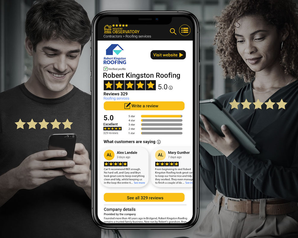 robert kingston roofing reviews on mobile
